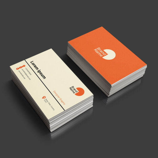 Simple Business Card Orange